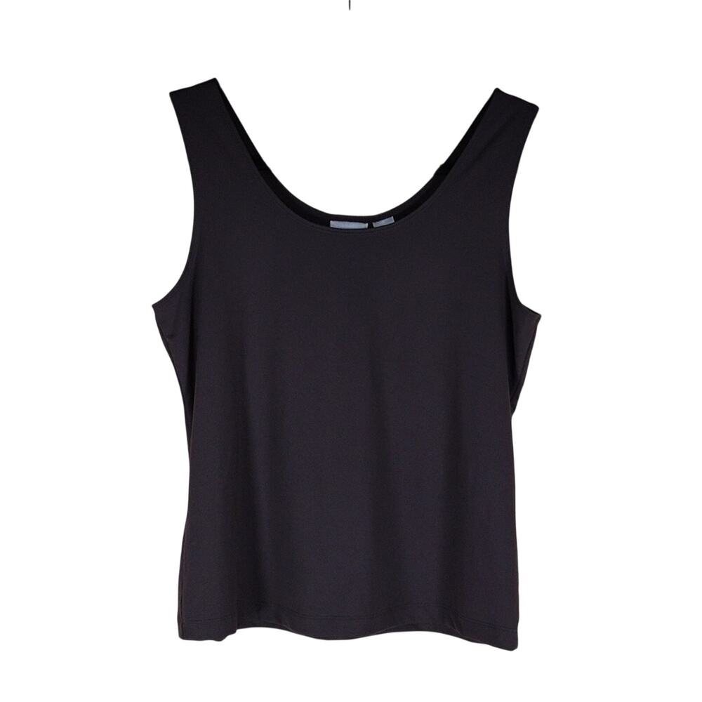 Chico’s Tank Top Women’s Size 1 Medium Brown Spandex Stretch Lightweight Summer